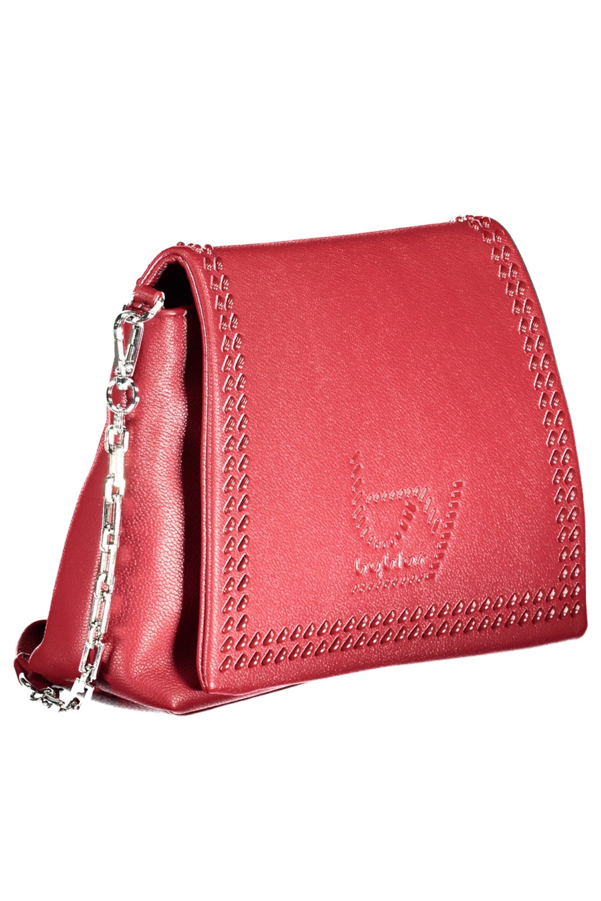 Byblos Bag with 1 removable chain shoulder handle - Red