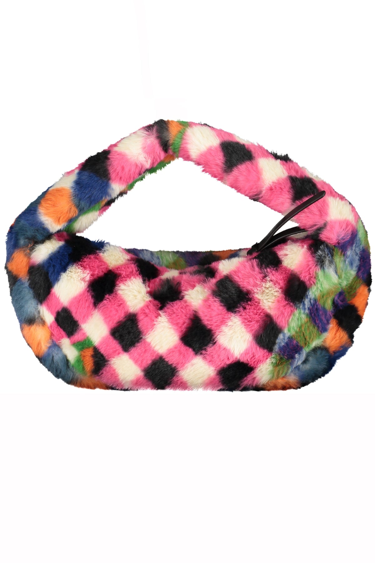 Desigual Plush Bag with 1 handle - Black