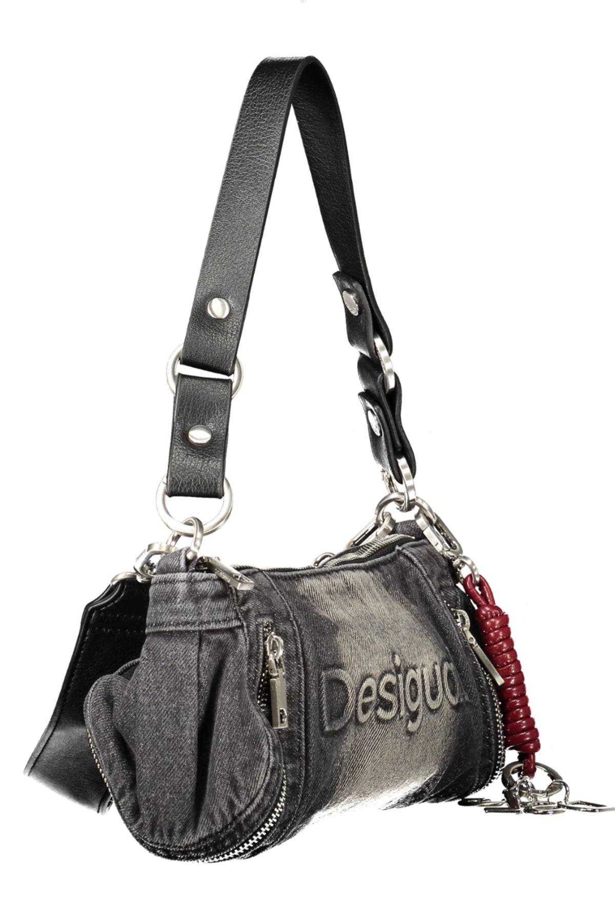 Desigual Half Logo Denim Zarauz Bag - Black
