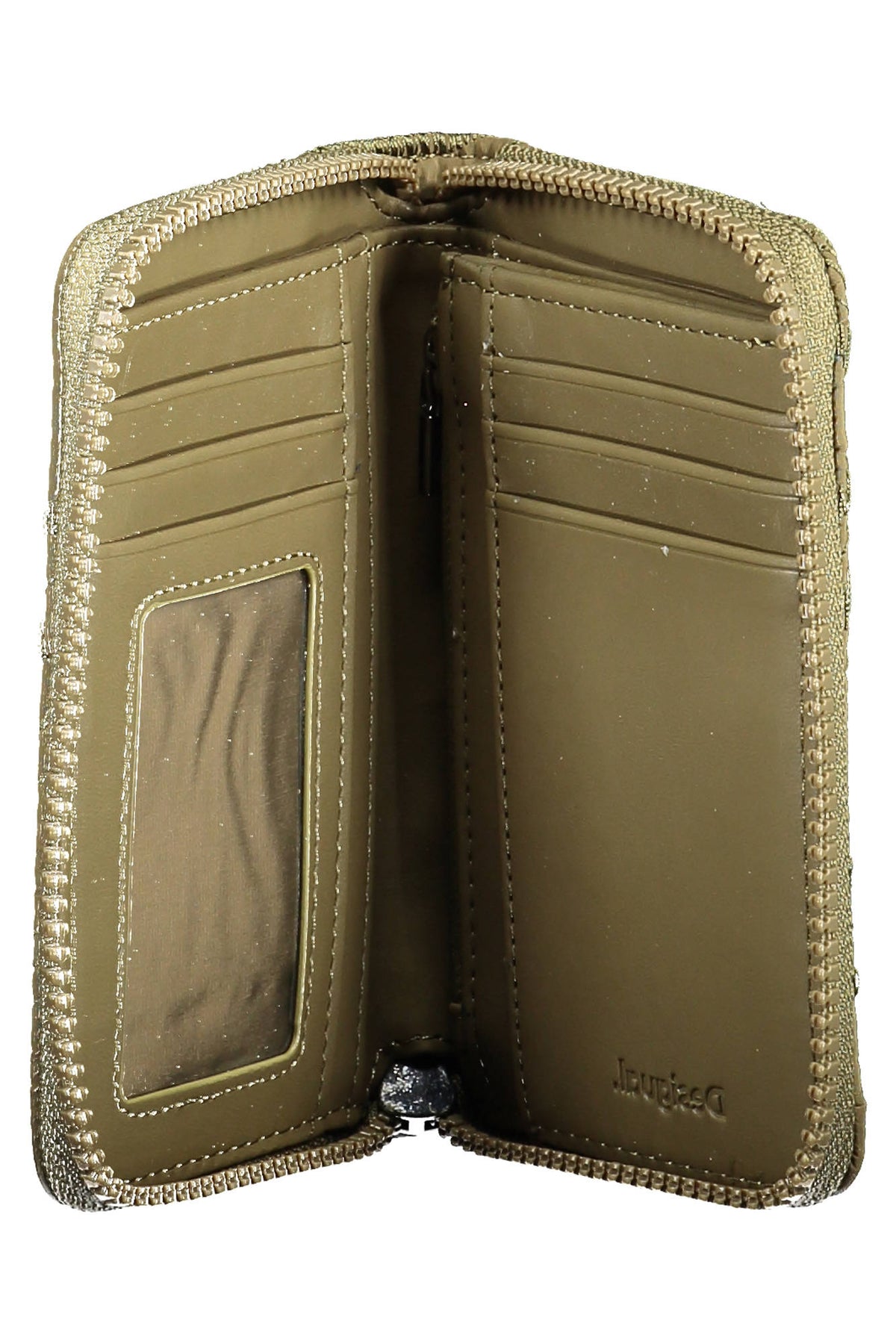 Desigual Wallet with 5 compartments - Green