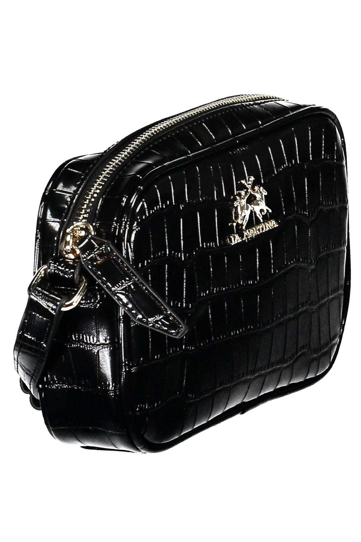 La Martina Crossbody Bag with adjustable strap - Black