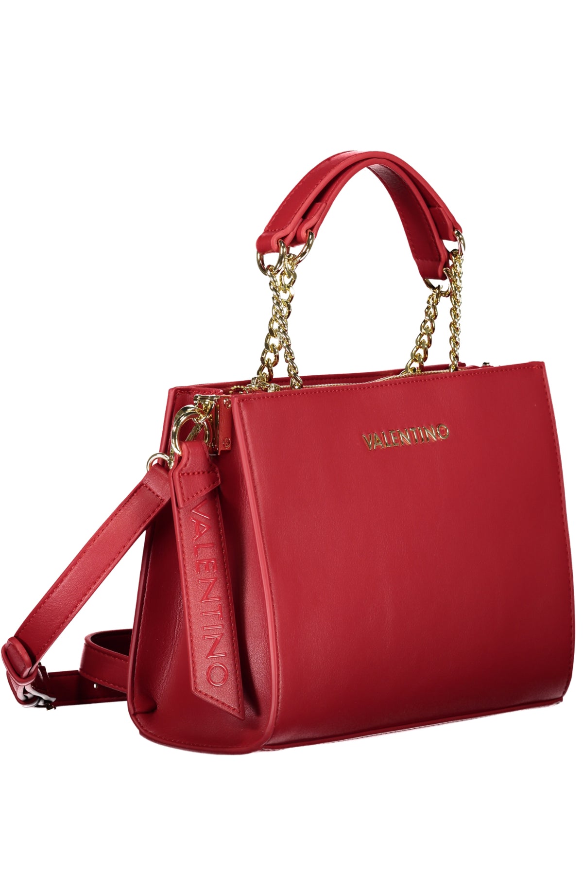 Valentino Bag with 2 chain handles - Red