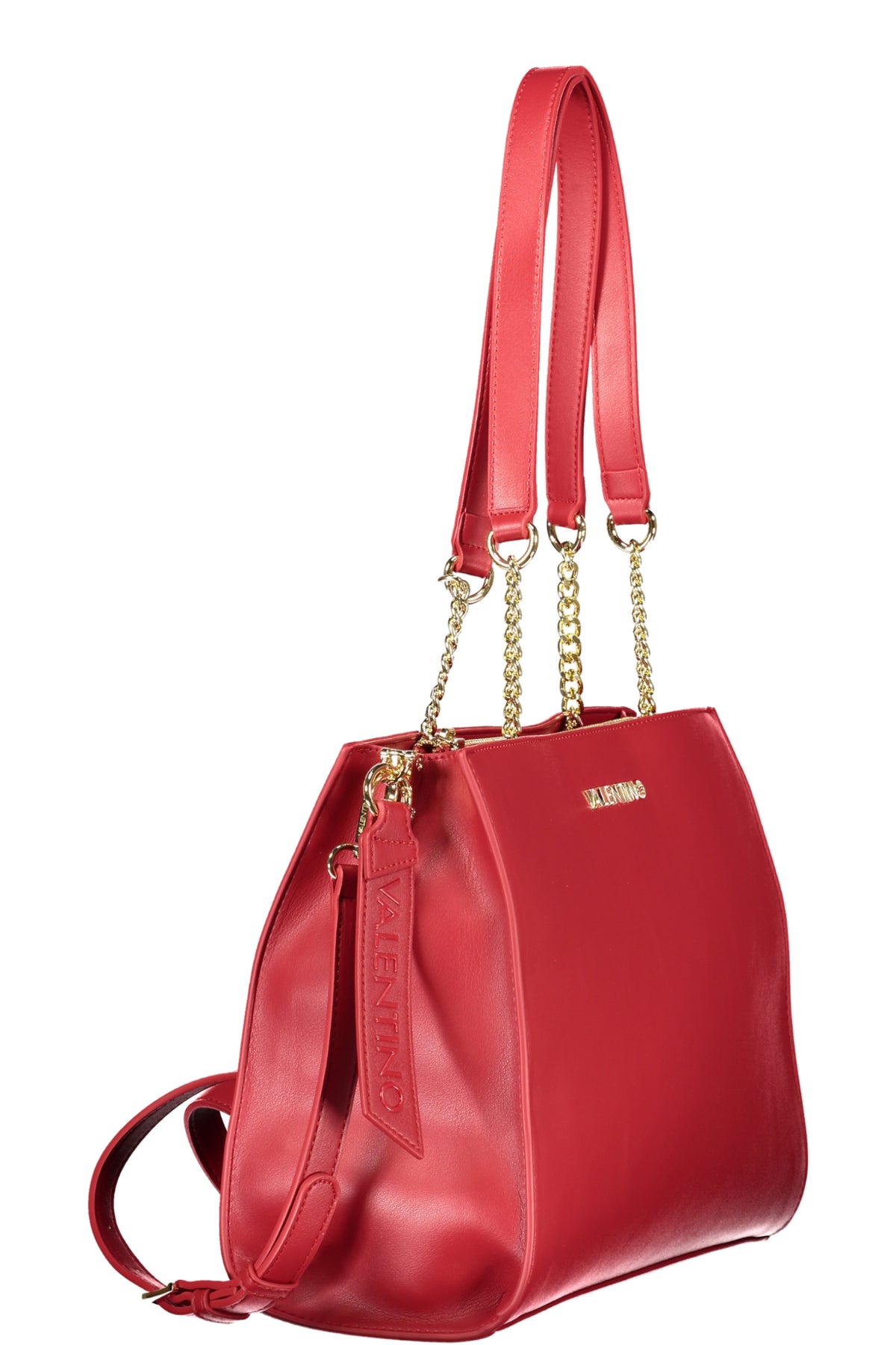 Valentino Bag with 2 chain shoulder handles - Red
