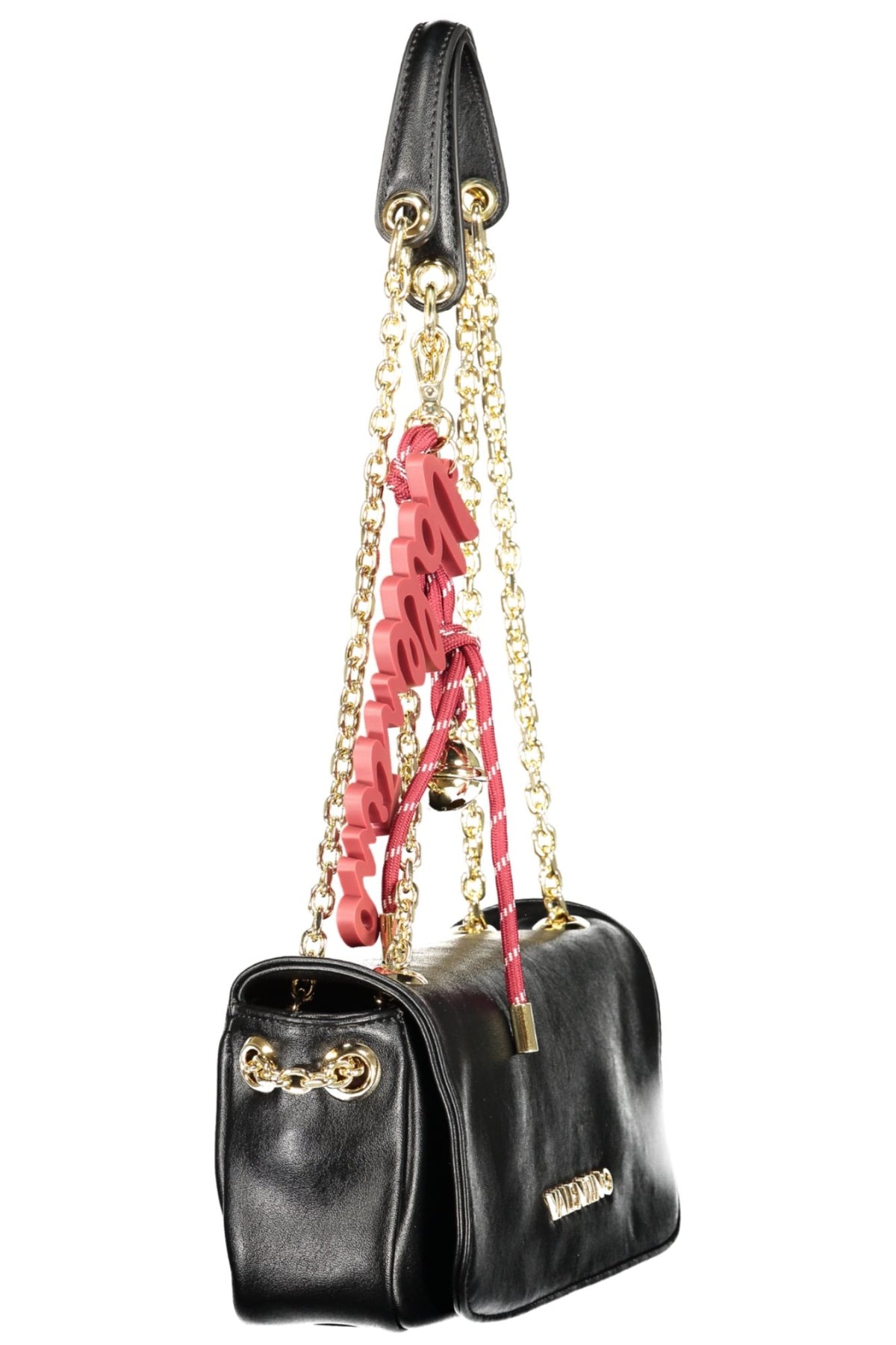 Valentino Bag with 2 chain shoulder handles - Black