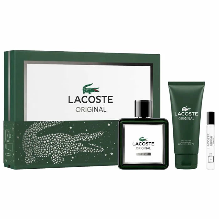 Lacoste Original Eau De Parfum Spray 100ml Set 3 Pieces
