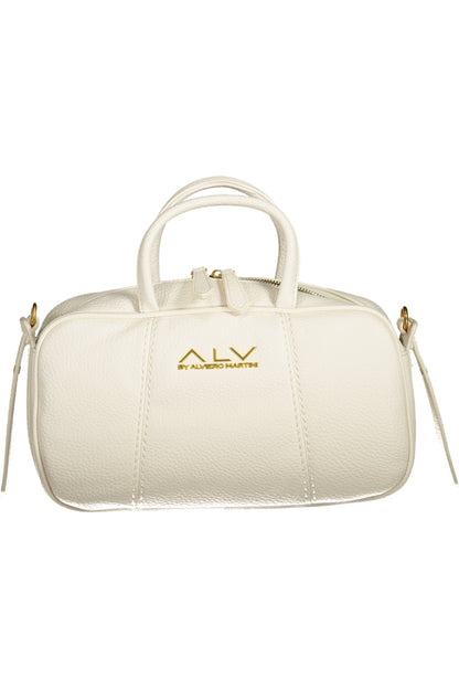 Alv By Alviero Martini Diana Boston Bag - White