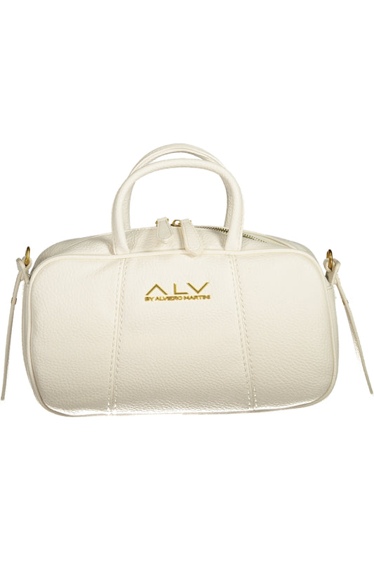 Alv By Alviero Martini Diana Boston Bag - White