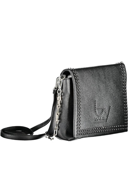 Byblos Bag with 1 removable chain shoulder handle - Black