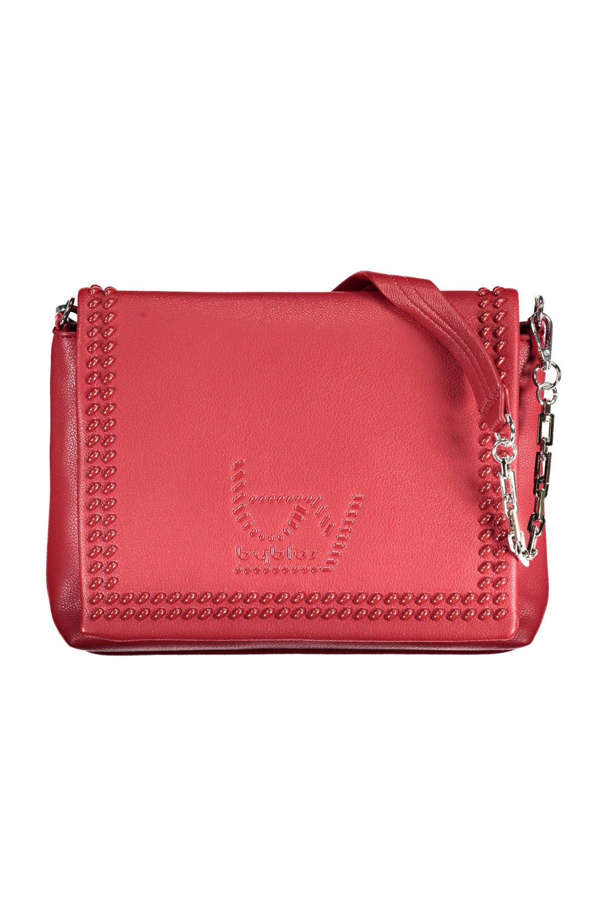 Byblos Bag with 1 removable chain shoulder handle - Red