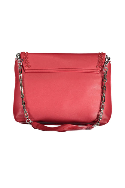 Byblos Bag with 1 removable chain shoulder handle - Red