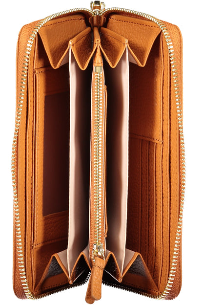 Coccinelle Metallic Soft Wallet - Orange