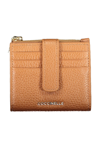 Coccinelle Metallic Soft Wallet - Brown