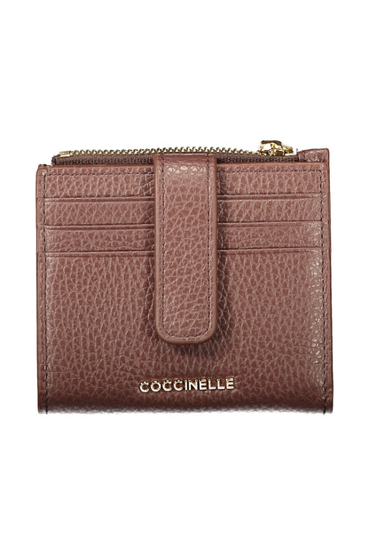 Coccinelle Metallic Soft Wallet - Brown