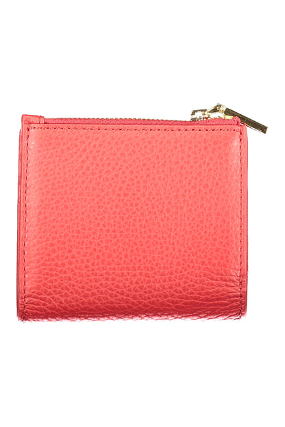 Coccinelle Metallic Soft Wallet - Red