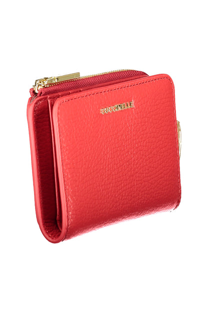 Coccinelle Metallic Soft Wallet - Red