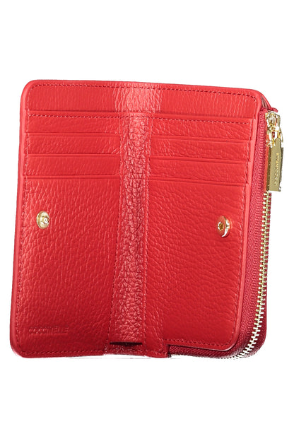 Coccinelle Metallic Soft Wallet - Red