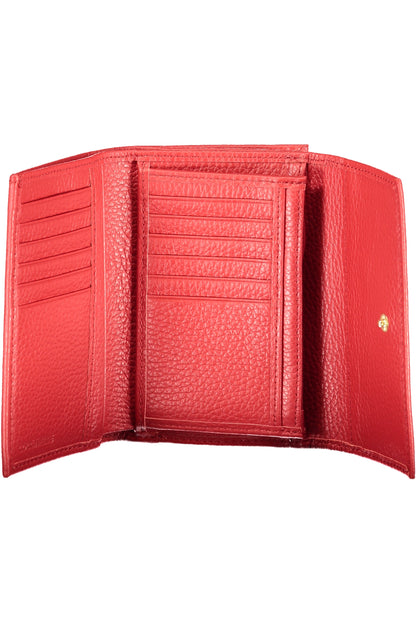 Coccinelle Metallic Soft Wallet - Red