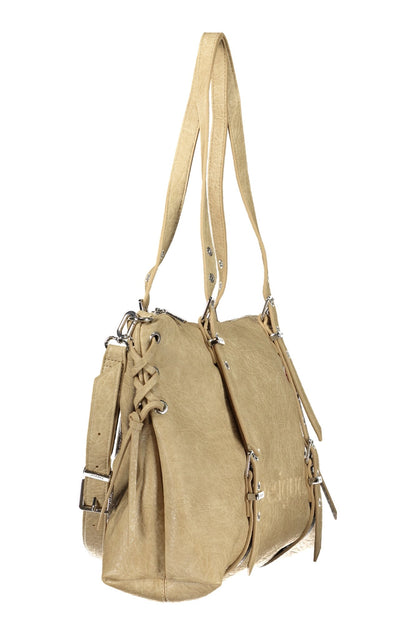 Desigual Half Logo Lanuza Bag - Beige