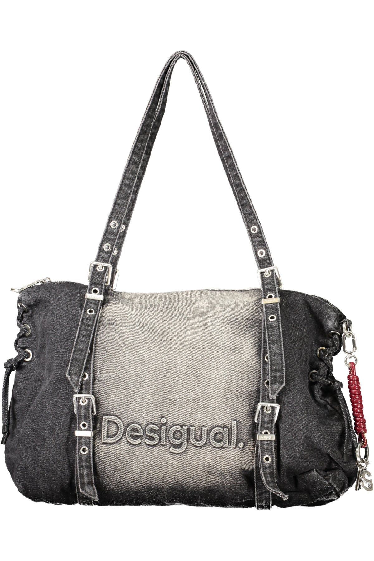 Desigual Half Logo Denim Lanuza Bag - Black