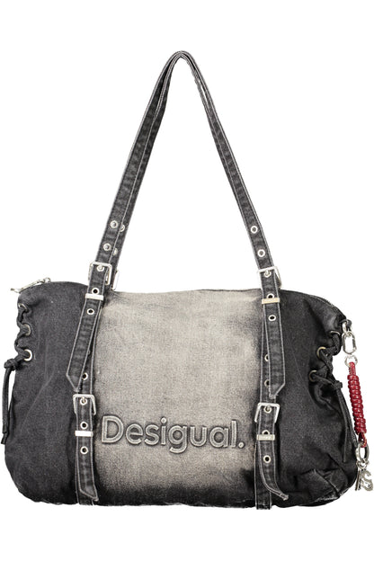 Desigual Half Logo Denim Lanuza Bag - Black