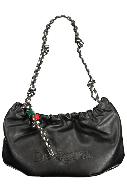 Desigual Half Logo Waverly Bag with 1 removable shoulder handle - Black
