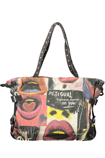 Desigual Graffiato Blue Lifta Bag - Black