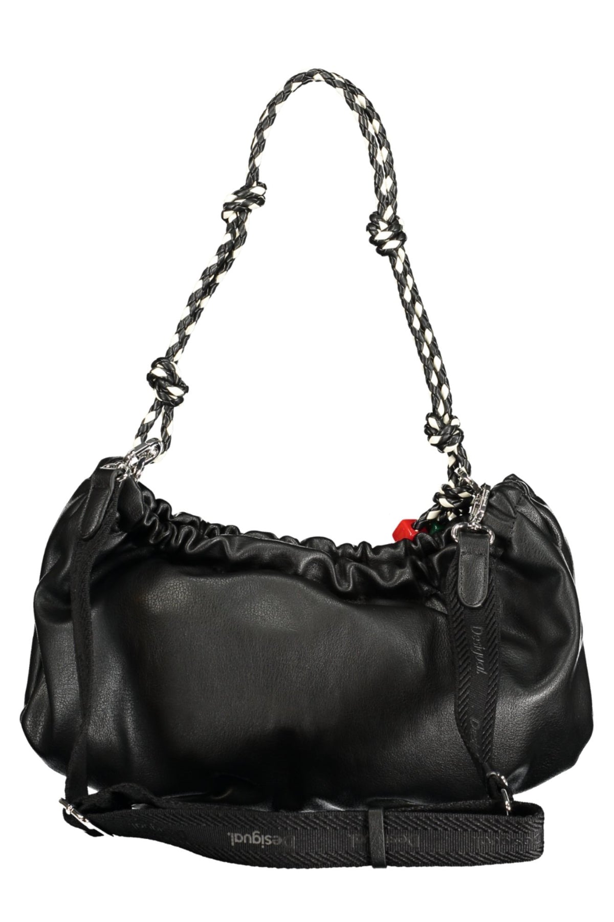 Desigual Half Logo Waverly Bag with 1 removable shoulder handle - Black