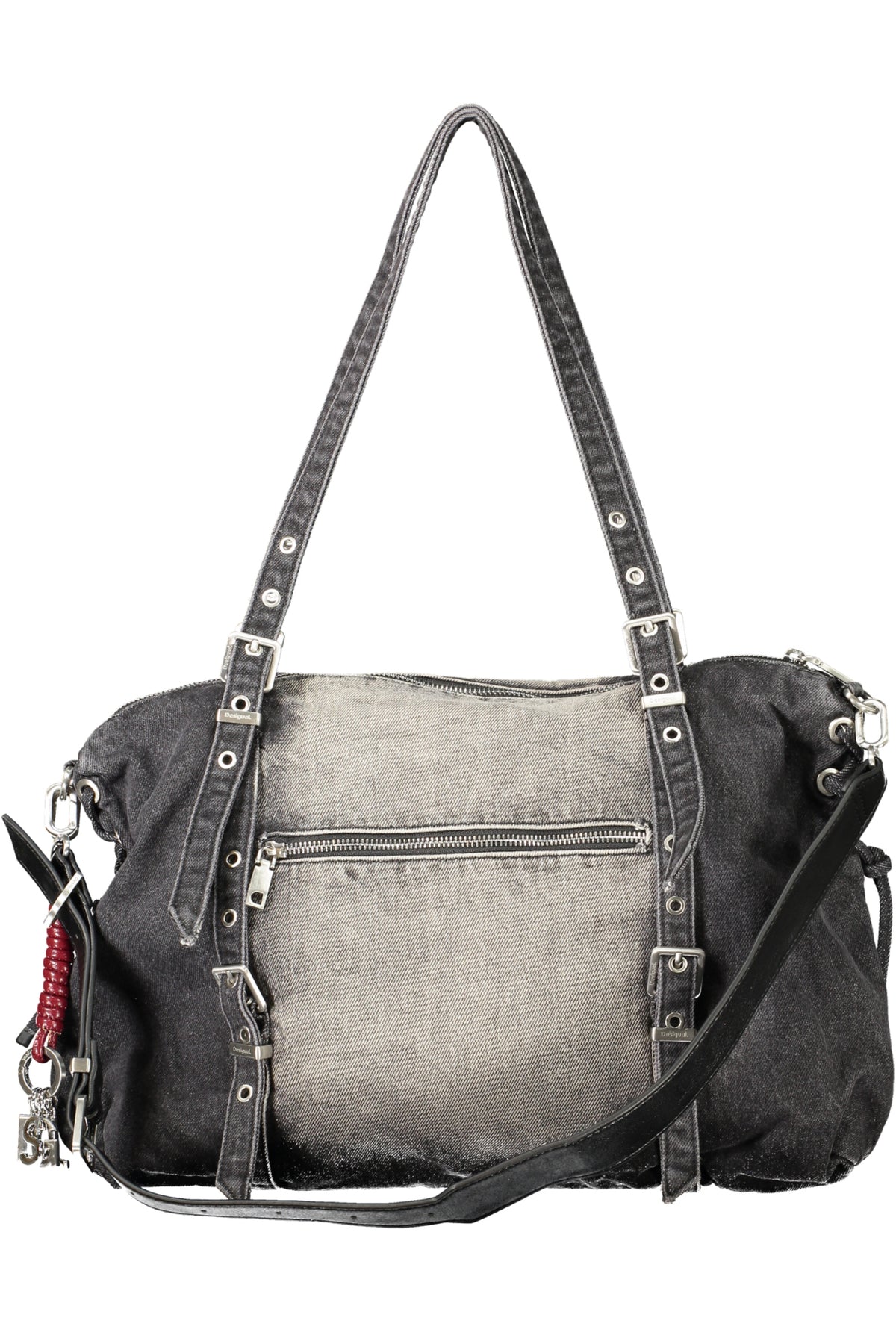 Desigual Half Logo Denim Lanuza Bag - Black