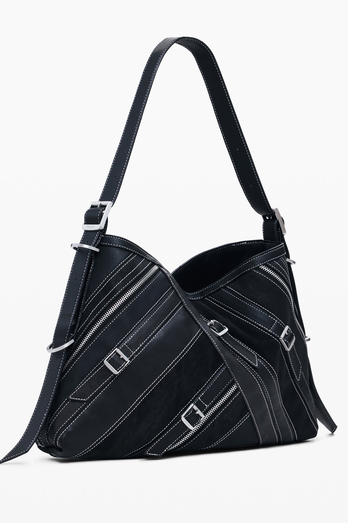 Desigual Fibonacci Buxton Bag with 1 adjustable shoulder handle - Black