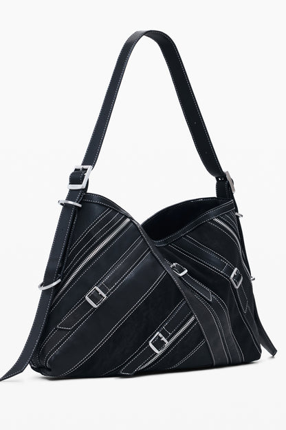 Desigual Fibonacci Buxton Bag with 1 adjustable shoulder handle - Black