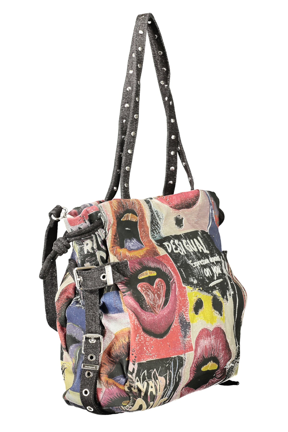 Desigual Graffiato Blue Lifta Bag - Black