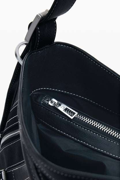 Desigual Fibonacci Buxton Bag with 1 adjustable shoulder handle - Black