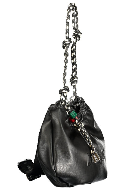 Desigual Half Logo Waverly Bag with 1 removable shoulder handle - Black