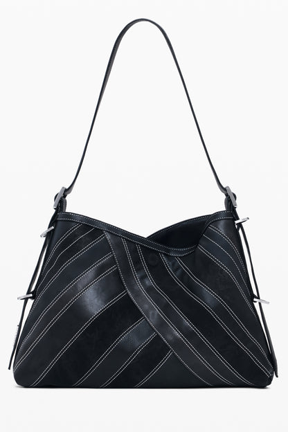 Desigual Fibonacci Buxton Bag with 1 adjustable shoulder handle - Black