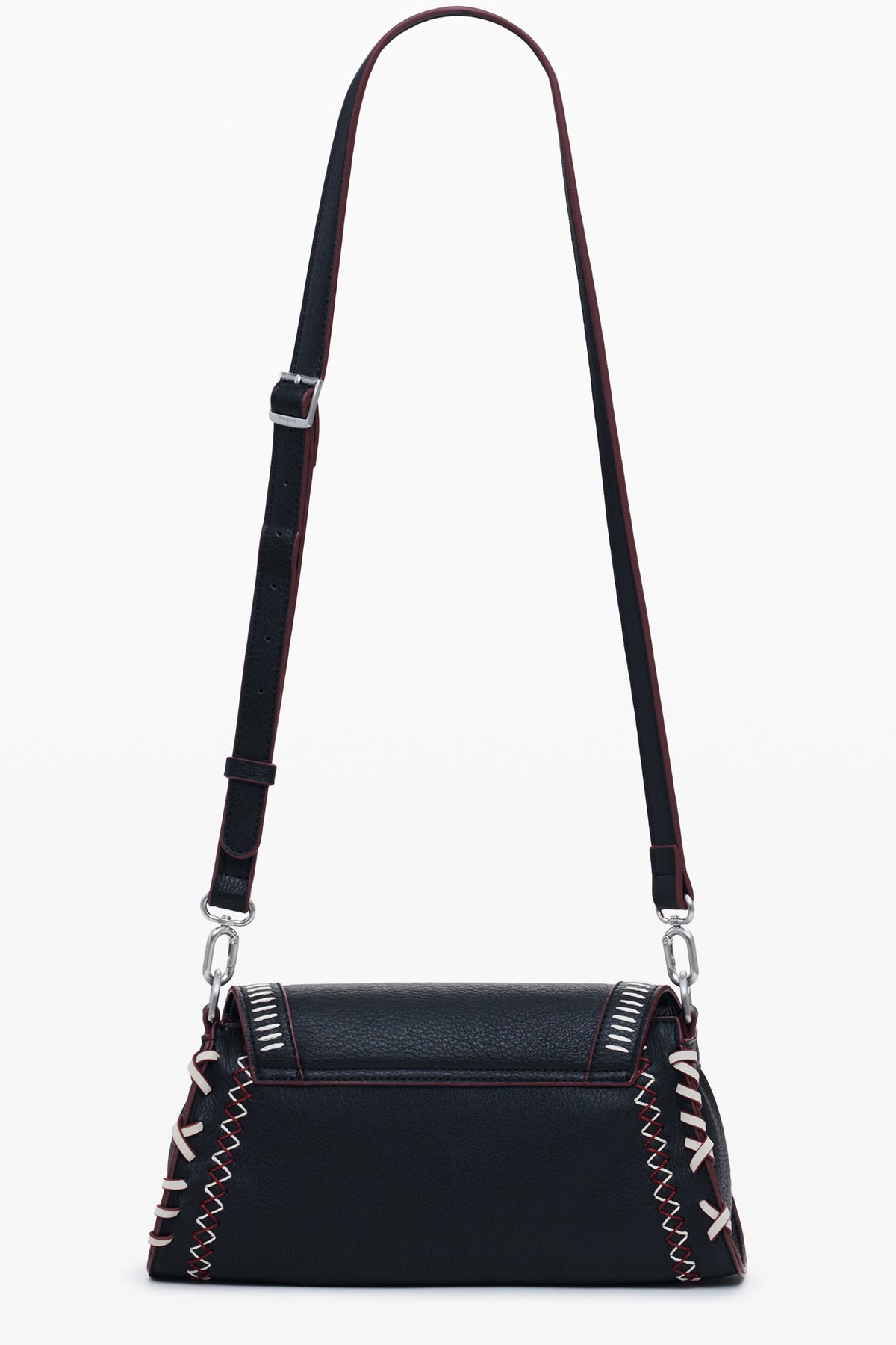 Desigual Manhattan Pespuntes Zarauz Bag with 1 removable shoulder handle - Black