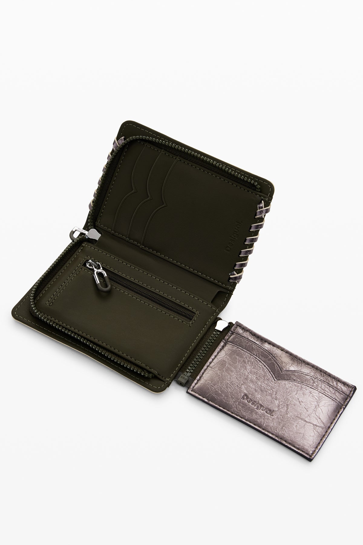Desigual Capsule Tiny Zip Greta Wallet - Bronze