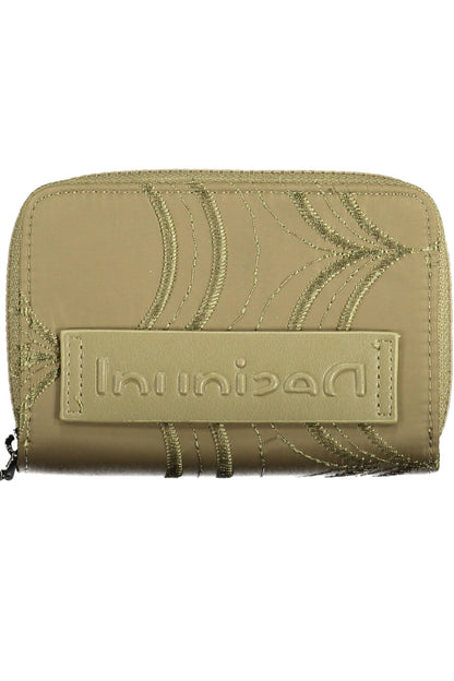 Desigual Wallet with 5 compartments - Green
