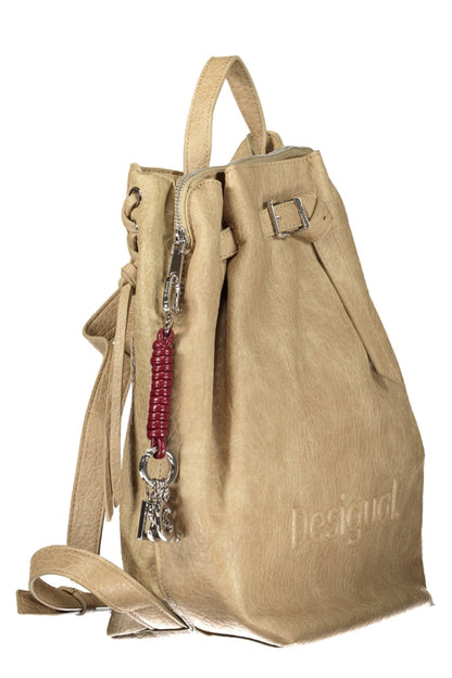 Desigual Half Logo Luena Backpack - Beige