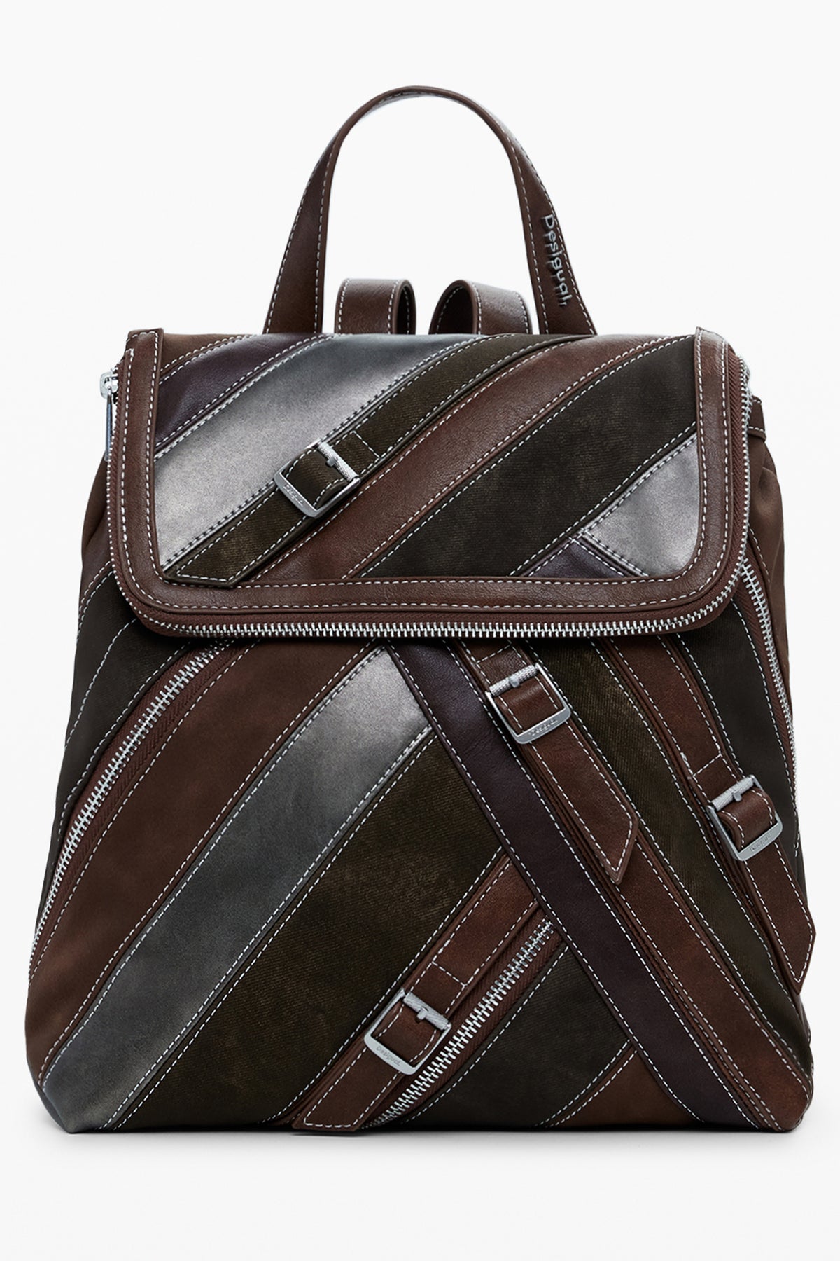 Desigual Fibonacci Hampton Mini Backpack - Brown