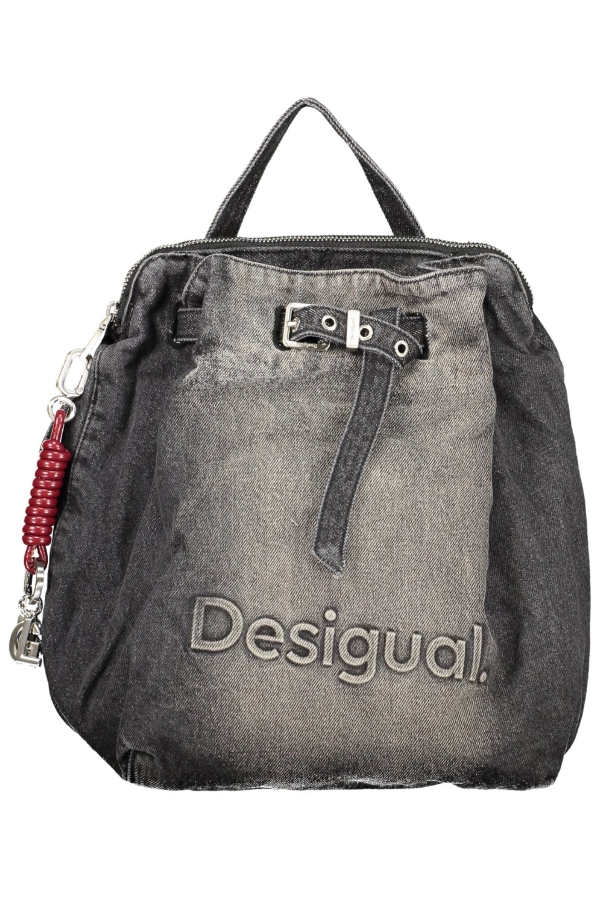 Desigual Half Logo Denim Luena Backpack - Black