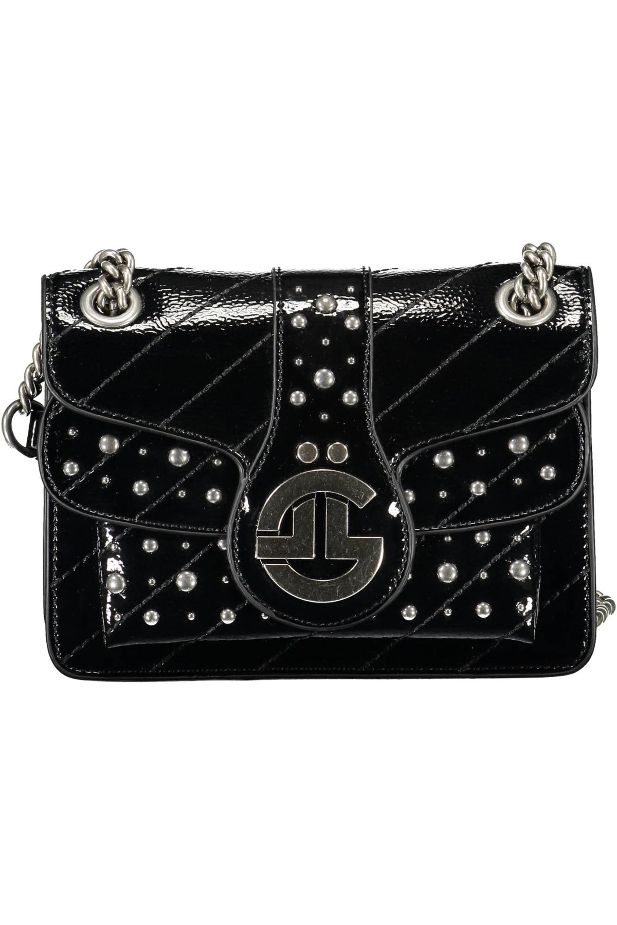 Gaelle Paris Crossbody Bag with chain strap - Black