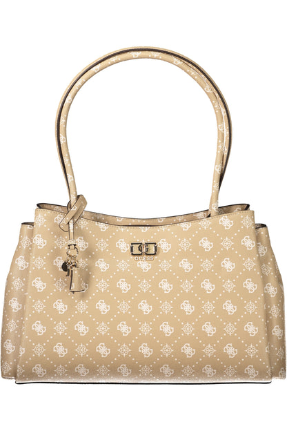 Guess Jeans Emelie Logo Bag - Beige