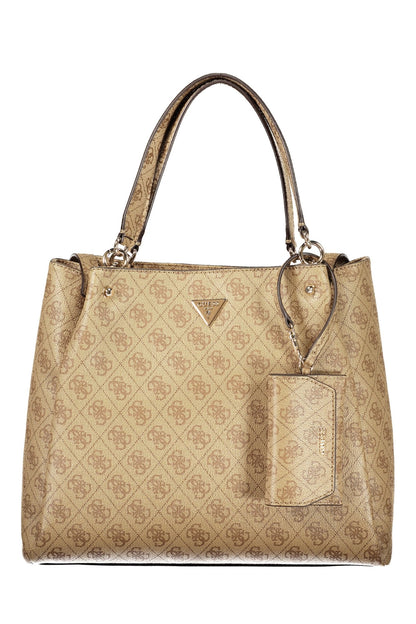 Guess Jeans Lorella Logo Bag - Beige