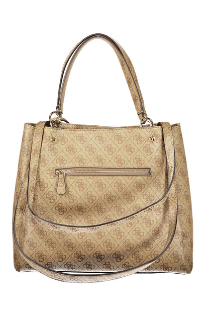 Guess Jeans Lorella Logo Bag - Beige