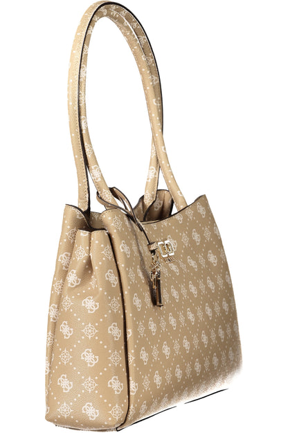 Guess Jeans Emelie Logo Bag - Beige