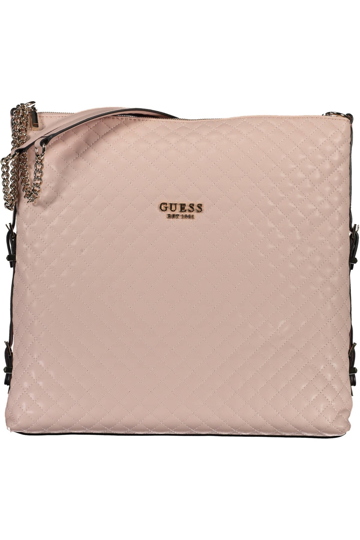 Guess Jeans Bag with 2 chain shoulder handles - Pink