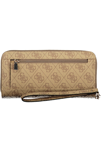 Guess Jeans Coleen Logo Slg Wallet - Beige