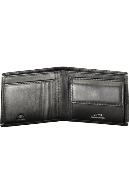 Guess Jeans Wallet with 2 compartments - Black