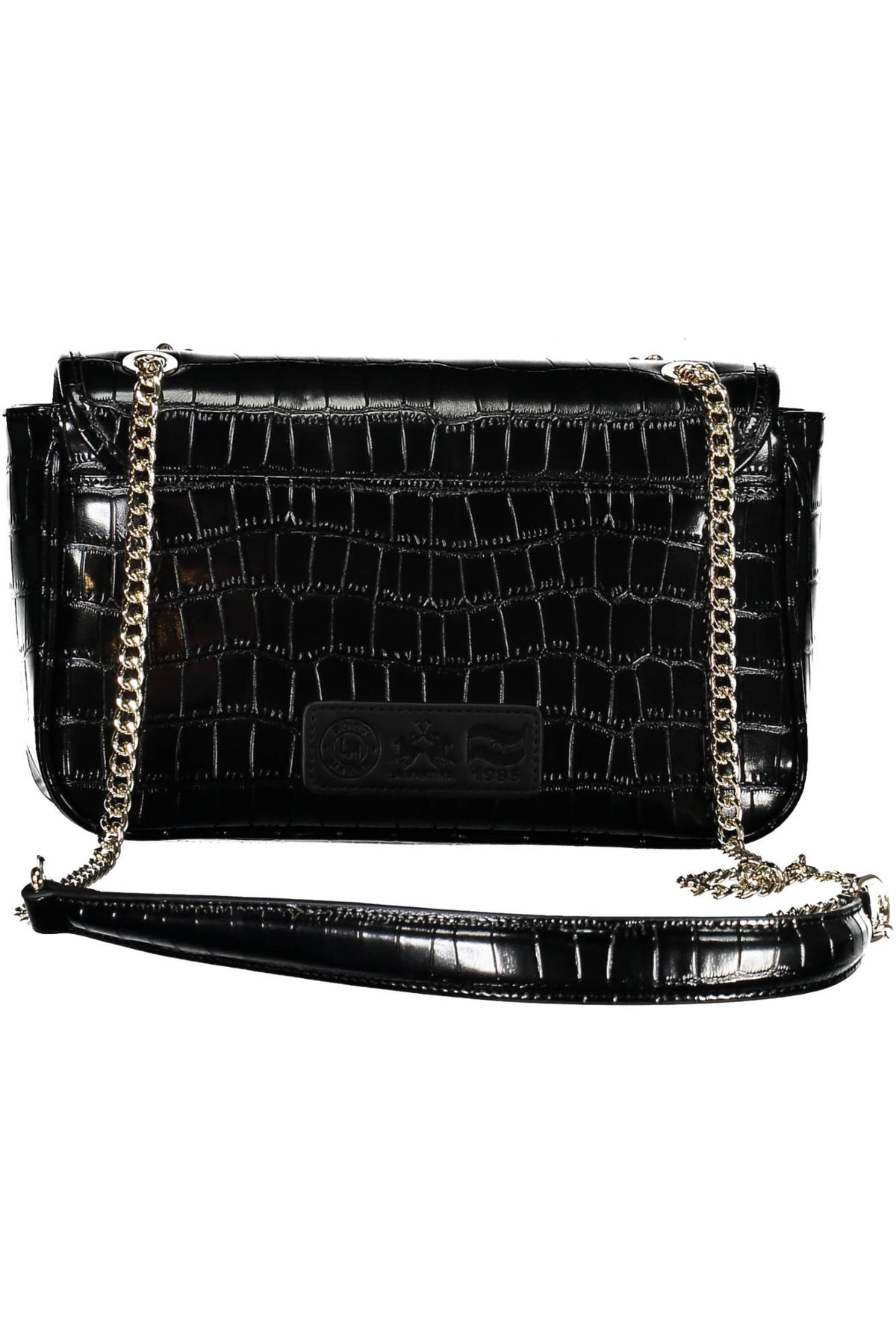 La Martina Crossbody Bag with chain strap - Black