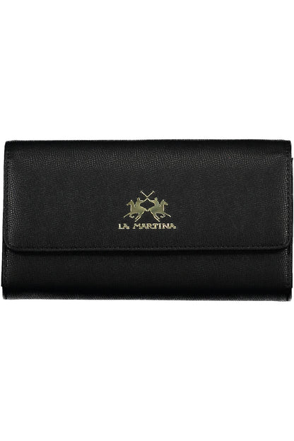 La Martina Wallet with 4 compartments - Black